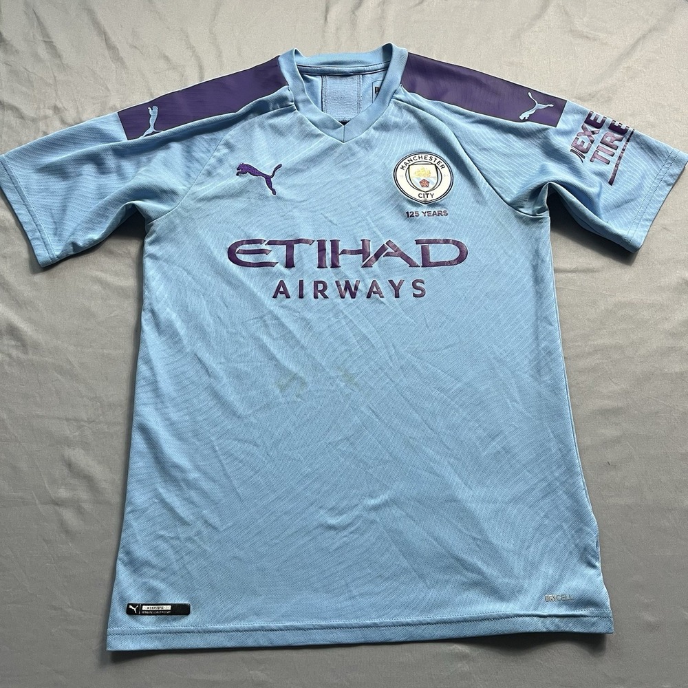 Puma Authentic DryCell Manchester City Soccer Jersey Home 2019-20 Men's S